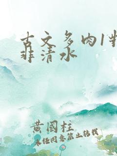 古文多肉1对n非清水