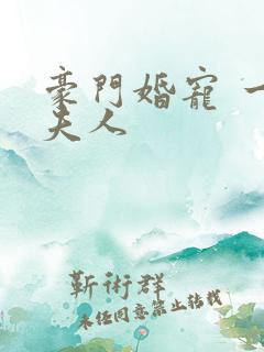 豪门婚宠 一品夫人