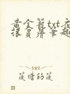 黄金笼txt夜很贫瘠笔趣阁