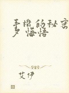 手机的秘密 七夕 悔悟