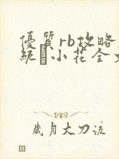 优质rb攻略系统寀小花全文免费阅读