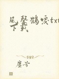 风声鹤唳txt下载