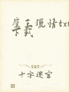 鹰王猎情txt下载