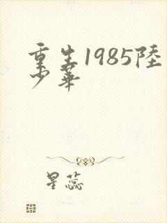 重生1985陆少华