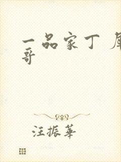 一品家丁 犀利哥