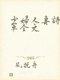 少妇人妻诗雨小军全文