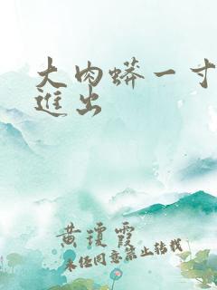 大肉蟒一寸一寸进出