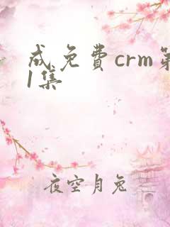 成免费crm第1集