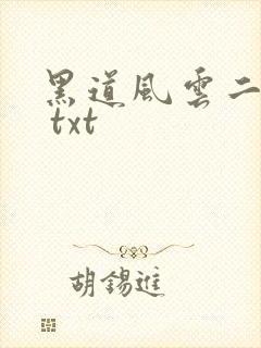 黑道风云二十年 txt