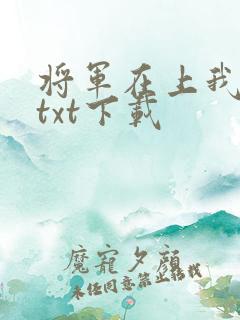 将军在上我在下txt下载