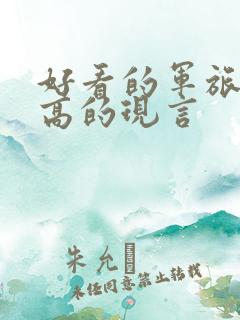 好看的军旅肉质高的现言