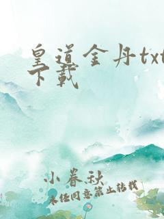 皇道金丹txt下载