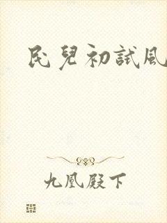 民儿初试风雨录