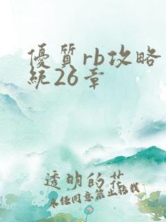 优质rb攻略系统26章