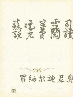 苏晚宁霍司烨小说免费阅读