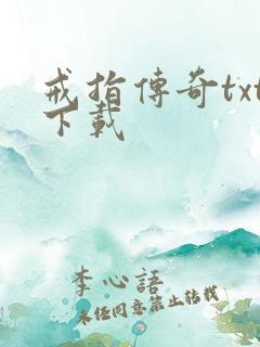 戒指传奇txt下载