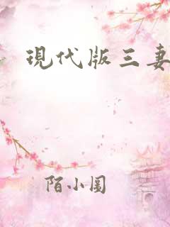 现代版三妻四妾