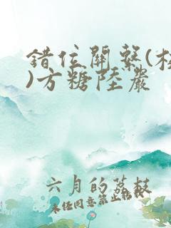 错位关系(校园)方糖陆岩