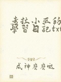 考拉小巫的英语学习日记txt