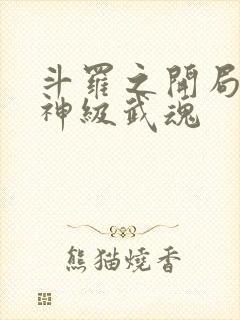 斗罗之开局签到神级武魂