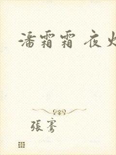 潘霜霜 夜火