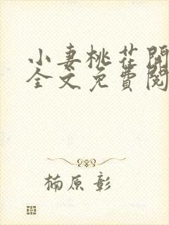 小妻桃花开小说全文免费阅读