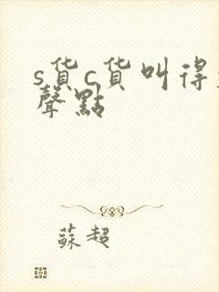 s货c货叫得大声点