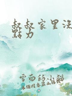 叔叔家里没人用点力