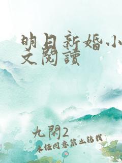 明日新婚小说全文阅读
