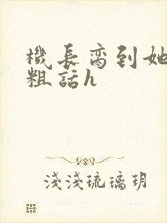 机长脔到她哭h粗话h