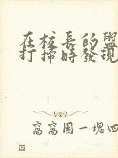 在校长的盥洗室打扫时发现