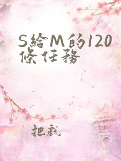 S给M的120条任务