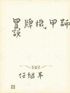 冒牌机甲师 小说