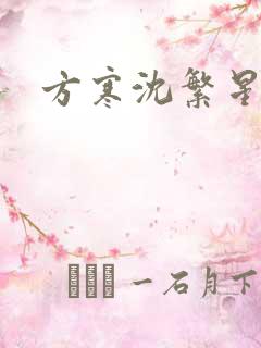 方寒沈繁星小说