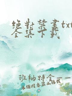 绝对禁书txt全集下载