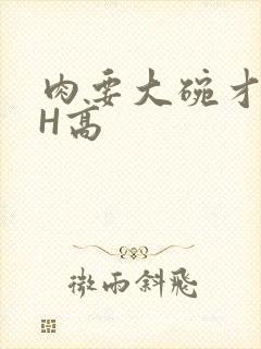 肉要大碗才好吃H高