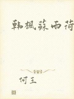 韩枫苏雨荷小说