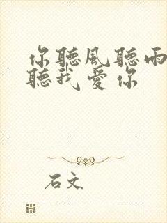 你听风听雨却不听我爱你