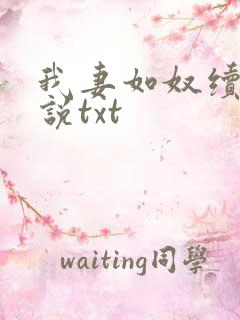 我妻如奴续写小说txt