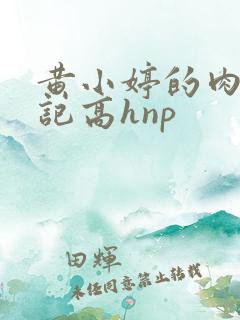 黄小婷的肉欲日记高hnp
