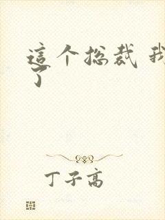 这个总裁 我要了