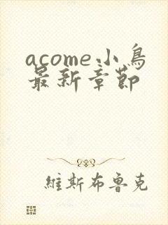 acome小鸟最新章节