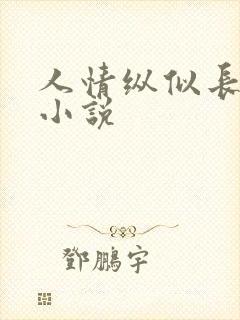 人情纵似长情月小说