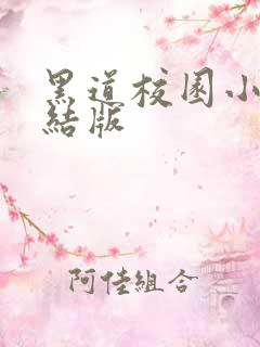 黑道校园小说完结版