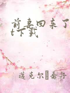 前妻回来了txt下载