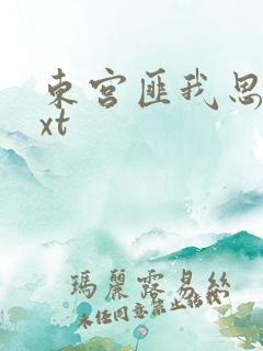 东宫匪我思存txt