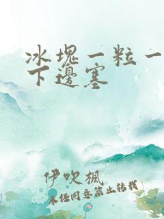 冰块一粒一粒往下边塞