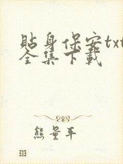 贴身保安txt全集下载