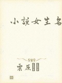 小说女生名字