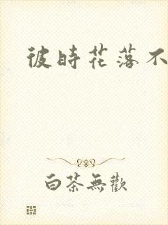 彼时花落不相逢